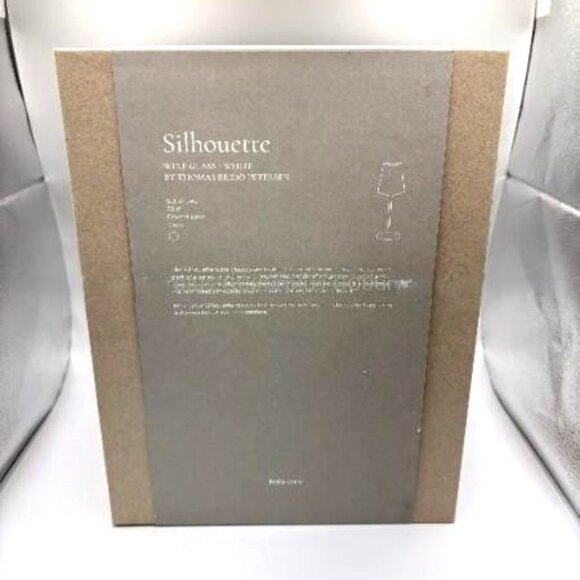 4 BOLIA Silhouette White Wine Crystal Glasses Danish - Picture 6 of 7